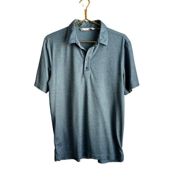 Travis Matthew Short‎ Sleeve Polo Shirt Men's M Blue Lightweight Collared - Picture 1 of 6